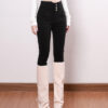 主图-03 Black High-Waist Skinny Denim Pants — Slimming Ankle-Length Fit