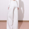 Relaxed Draped Wide-Leg Pants — High Waist & Effortless Comfort