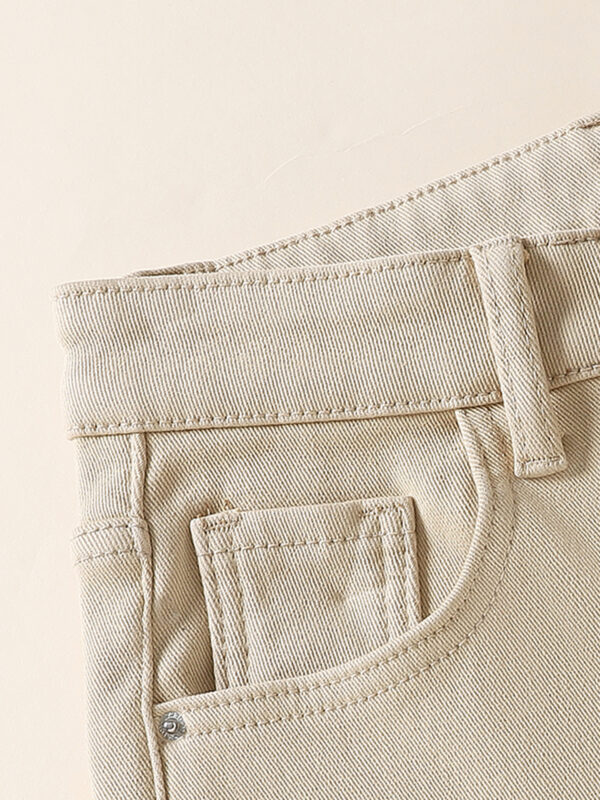 Fleece-Lined High-Waist Flared Denim Pants — Slimming & Elongated Fit