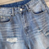 主图-04 Washed Denim Distressed Wide-Leg Pants Fabric — Draped & Durable Streetwear Look