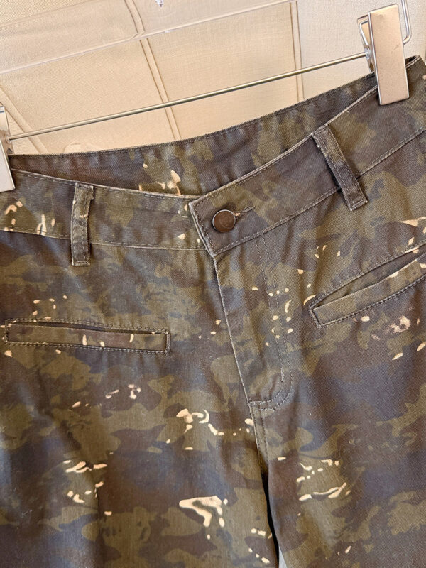 Camouflage Washed Straight-Leg Denim Pants — Casual Retro & Durable Winter Wear