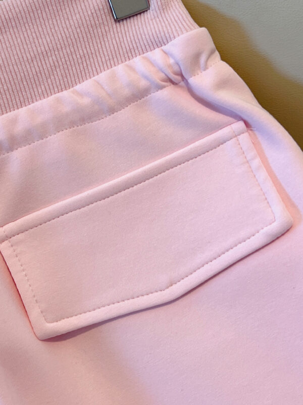 主图-04 Pink High-Waist Wide-Leg Pants — Soft Draped Comfort Fit