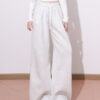 Relaxed Draped Wide-Leg Pants — High Waist & Effortless Comfort