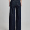 主图-05 Tencel Wide Leg Jeans — High Waist Relaxed Fit American Style Denim Pants