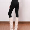 主图-05 Black High-Waist Skinny Denim Pants — Slimming Ankle-Length Fit