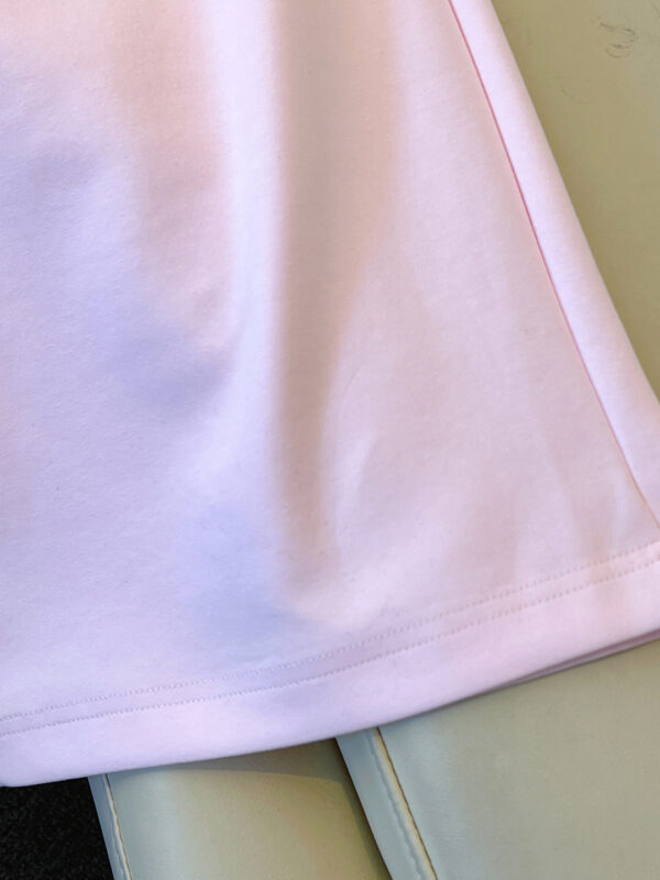 主图-05 Pink High-Waist Wide-Leg Pants — Soft Draped Comfort Fit