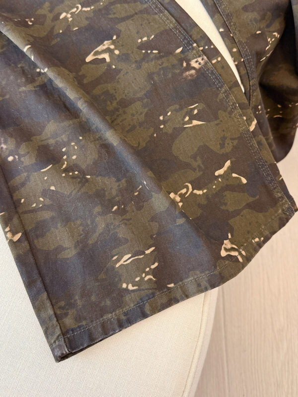 Camouflage Washed Straight-Leg Denim Pants — Casual Retro & Durable Winter Wear