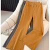 Earth-Tone Washed Low-Waist Flare Denim Pants — Chic Drape & Trend-Driven Silhouette