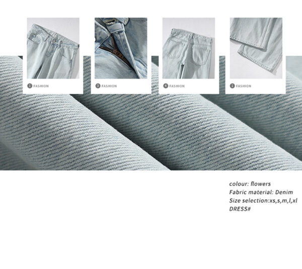 详情-07 Washed Denim Low-Rise Flare Jeans — Fluid Drape & Relaxed Fit