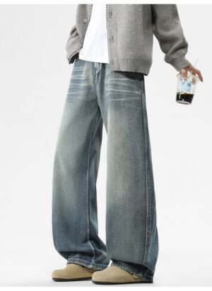 详情-10 Washed Vintage Denim Fabric — Soft, Durable & Winter-Ready