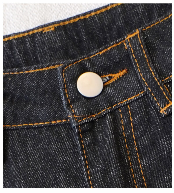 详情-10 High-Waist Wide-Leg Denim Pants — Loose Straight Fit, Washed Finish