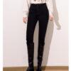 Washed Black Slim-Fit Denim Pants — High-Waist Sculpting Look