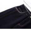 High-Waist Slim Straight Denim Pants — Vintage Narrow-Leg Cropped Fit