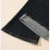详情-12 Retro Dark Blue Micro-Flare Denim Fabric — Sculpting Fit & Vintage Wash
