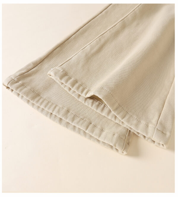 Fleece-Lined High-Waist Flared Denim Pants — Slimming & Elongated Fit