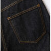 详情-13 High-Waist Wide-Leg Denim Pants — Loose Straight Fit, Washed Finish