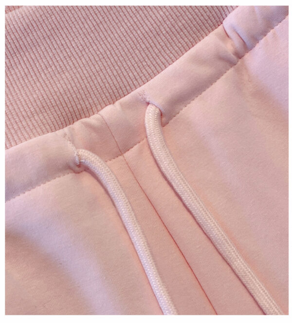 详情-13 Pink High-Waist Wide-Leg Pants — Soft Draped Comfort Fit