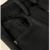 Stretch Washed Black Denim Pants — Slim Fit & Winter Warmth
