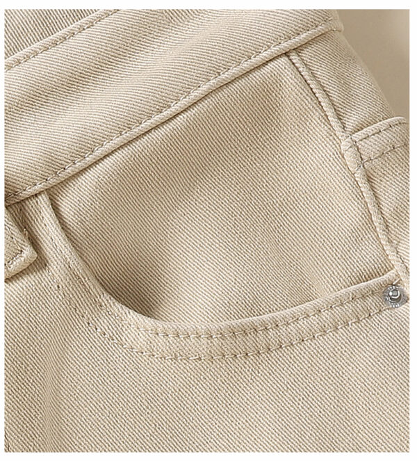 Fleece-Lined High-Waist Flared Denim Pants — Slimming & Elongated Fit