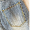 Washed Denim Low-Rise Straight Jeans — Relaxed & Vintage