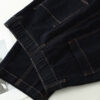 详情-15 Vintage Denim Blue Curved-Leg Jeans — Relaxed Fit Slimming Banana Pants