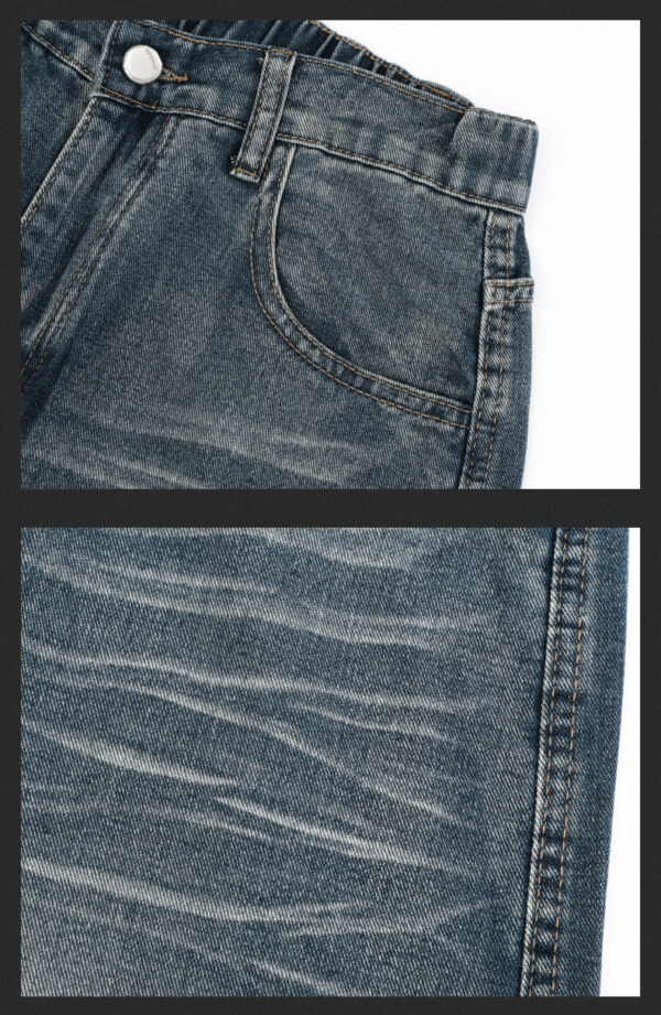 Washed Vintage Denim Fabric — Soft, Durable & Winter-Ready