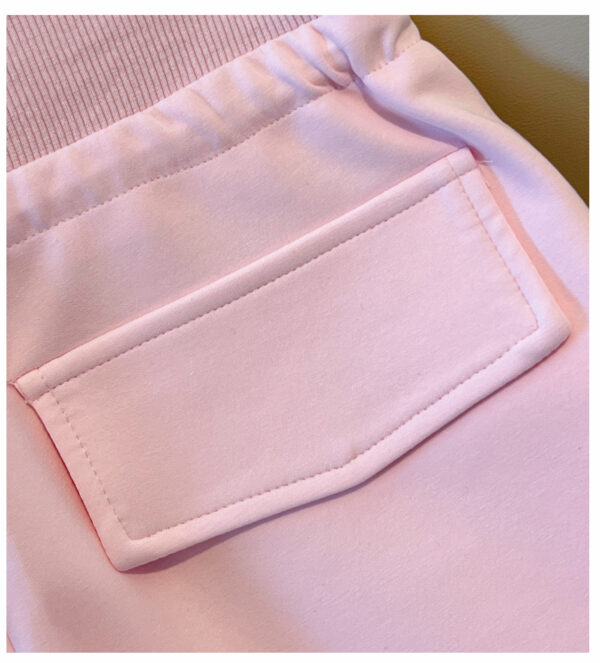 详情-16 Pink High-Waist Wide-Leg Pants — Soft Draped Comfort Fit