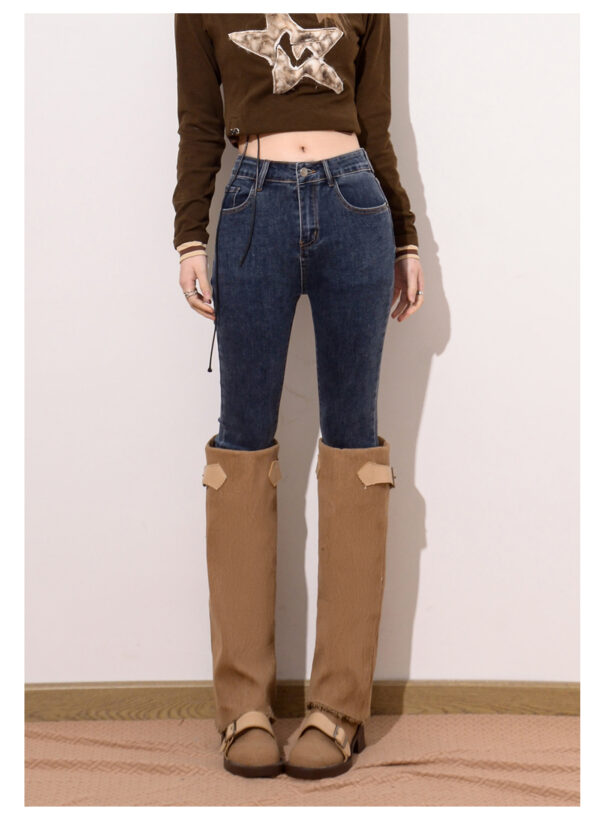 Washed Black Slim-Fit Denim Pants — High-Waist Sculpting Look