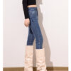 Washed Black Slim-Fit Denim Pants — High-Waist Sculpting Look