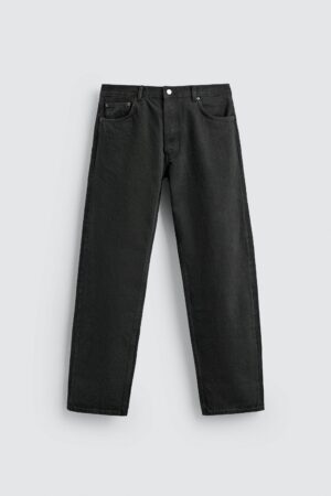 详情-06 Mid-Waist Washed Straight-Leg Denim Jeans — Classic American Casual Essential