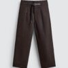 详情-06 Mid-Waist Belted Pleated Denim Pants — Relaxed American Casual Fit