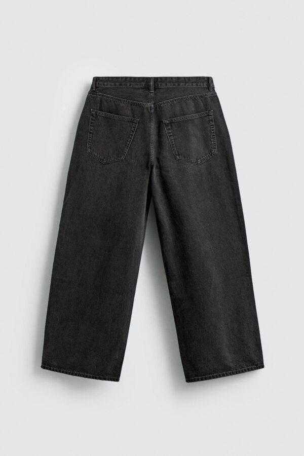 详情-06 Mid-Waist Ripped Workwear Denim Jeans — Relaxed Utility Casual Fit