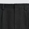 详情-07 Pleated Wide-Leg Lyocell Blend Pants — American Casual Fluid Drape
