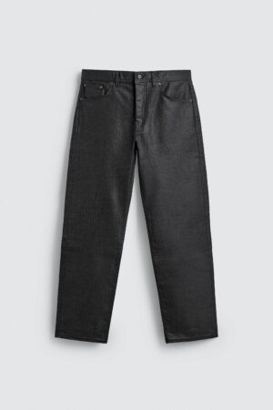 详情-07 American Waxed Finish Mid-Rise Straight-Leg Casual Jeans for Men