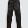 Flocked Washed Velvet-Effect Loose Denim Pants — Soft Handfeel & Relaxed Casual Fit