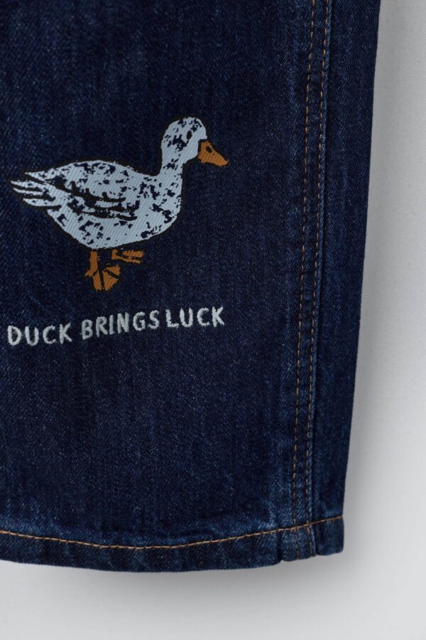 详情-08 Patchwork Relaxed-Fit Denim Pants — Playful & Comfortable Toddler Wear