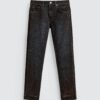 Flocked Washed Velvet-Effect Loose Denim Pants — Soft Handfeel & Relaxed Casual Fit