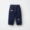 详情-10 Patchwork Relaxed-Fit Denim Pants — Playful & Comfortable Toddler Wear