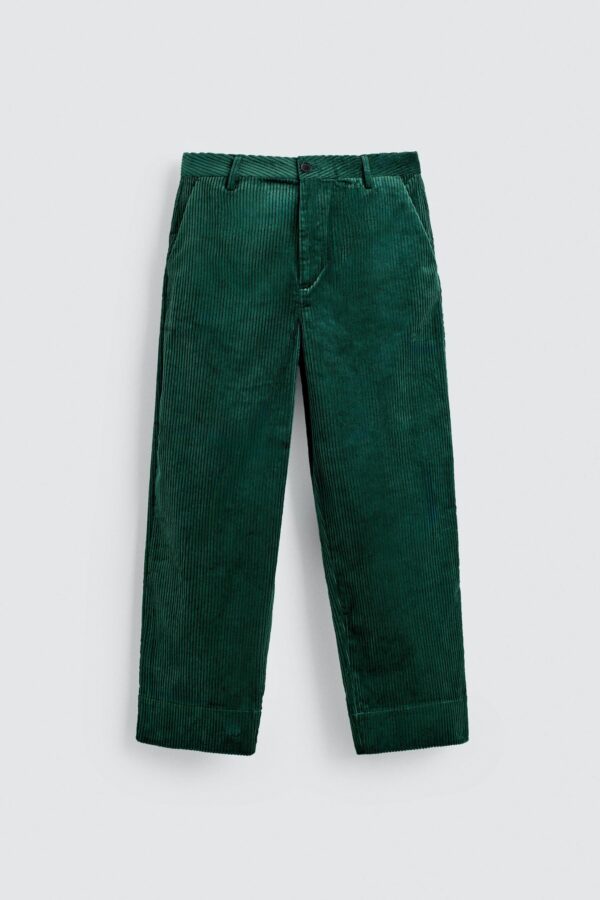 Vintage Washed Loose Straight-Leg Corduroy Pants — Soft Texture & Retro Casual Comfort